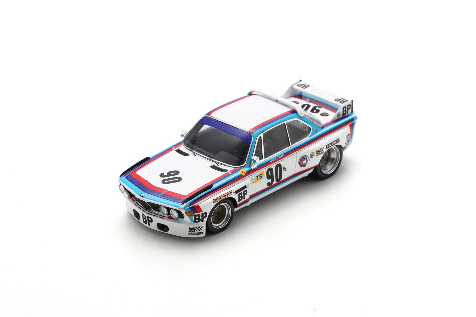 Spark S1558 1/43 BMW 3.0 CSL No.90 24H Le Mans 1975J-C. Aubriet - 