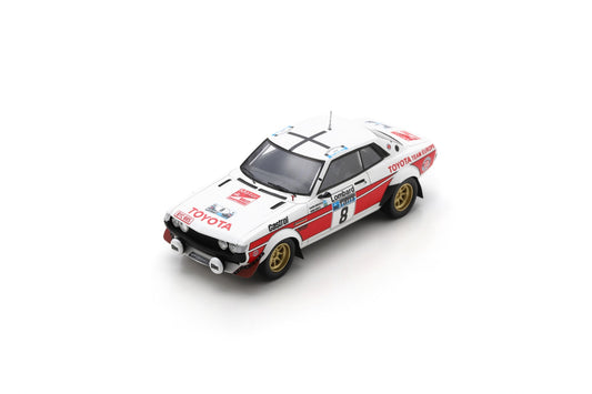 【2024年5月発売予定】 Spark S7722 1/43 TOYOTA Celica 2000 GT No.8 2nd Lombard RAC Rally 1977H. Mikkola - A. Hertz