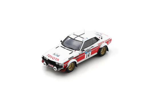 【2024年3月発売予定】 Spark S7723 1/43 TOYOTA Celica 2000 GT No.14 Lombard RAC Rally 1977P-I. Walfridsson - J. Jensen