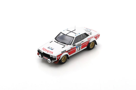 【2024年3月発売予定】 Spark S7724 1/43 TOYOTA Celica 2000 GT No.18 Lombard RAC Rally 1977 
J-L. Thérier - M. Vial