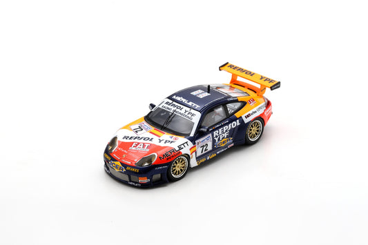 【2024年3月発売予定】 Spark S9938 1/43 Porsche 996 GT3 R No.72 Repsol Racing Engineering 24H Le Mans 2000
T. Saldana – G. Lavaggi – J. Diez-Villaroel