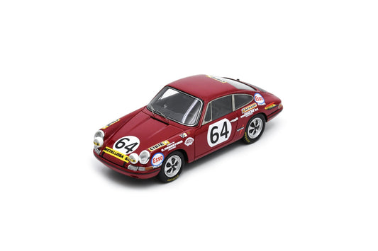 【2024年3月以降発売予定】 Spark S4412 1/43 Porsche 911S No.64 Le Mans 24H 1970 J. Sage - P. Greub