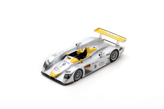 【2024年6月以降発売予定】  Spark  18S838  1/18  Audi R8 No.9 2nd Le Mans 24H 2000 S. Ortelli - A. McNish - L. Aïello