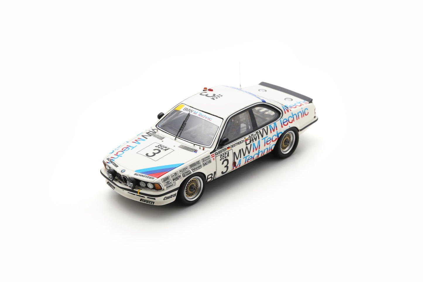 【2024年7月以降発売予定】 Spark SB660 1/43 BMW 635 Csi No.3 24H Spa 1985 D. Quester - J. Cecotto - M-Oestreich