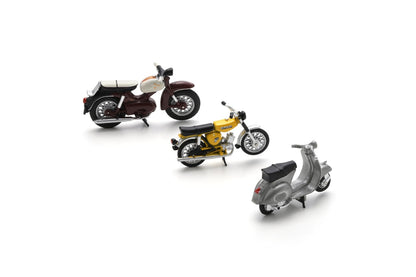【2025年11月以降発売予定】 Schuco 450729900 1/43 Motorcycle Set w. Kreidler Florett Super/Vespa GS/Simson S52