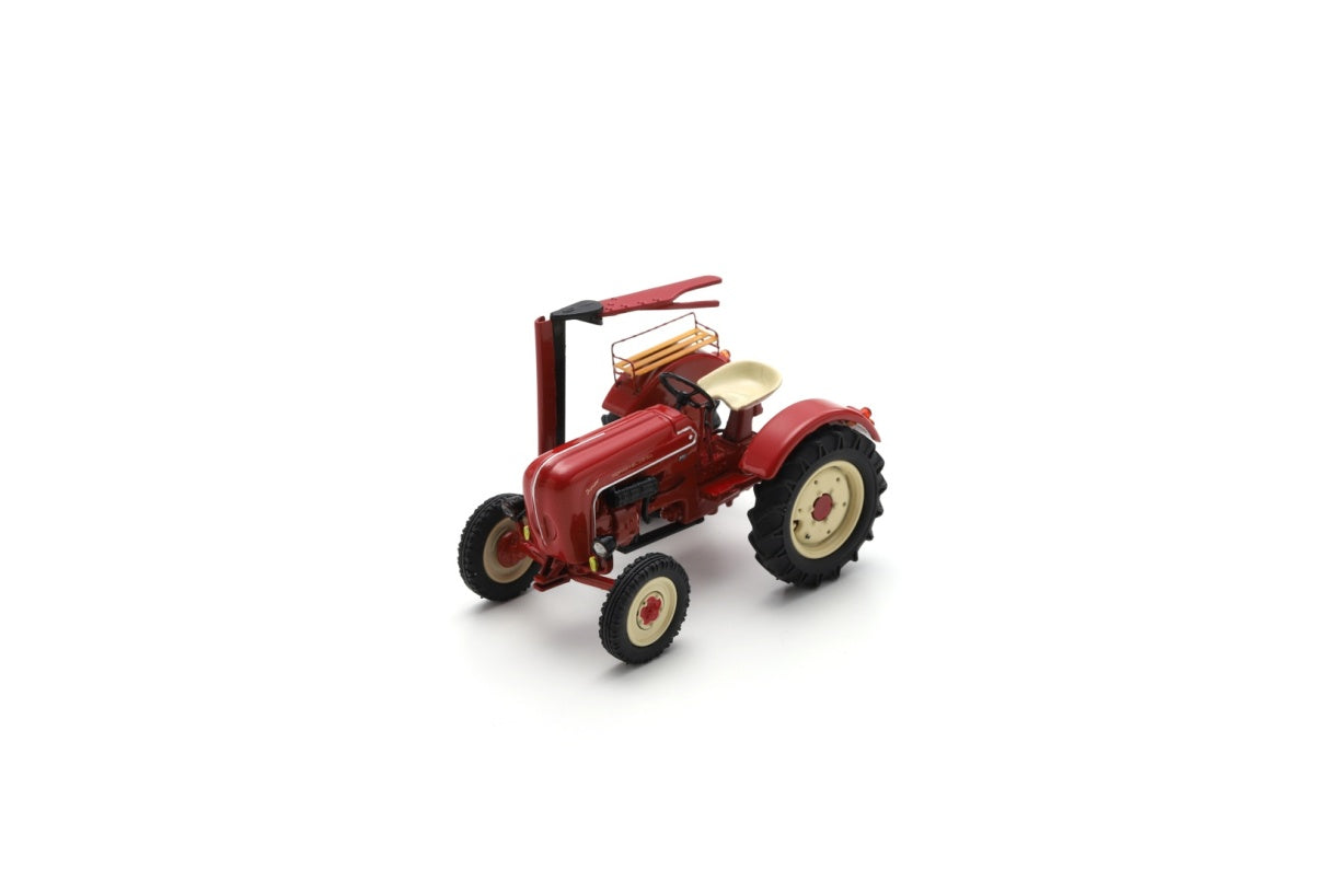 【2025年11月以降発売予定】 Schuco 450731800 1/43 Porsche Junior tractor with mower