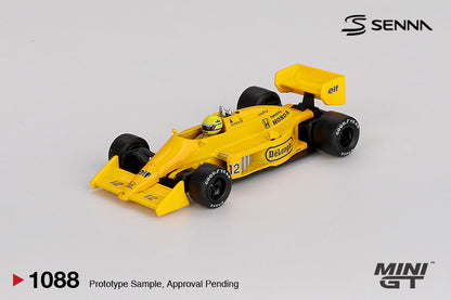 【2025年12月以降発売予定】 MINI GT MGT01088-L 1/64 ロータス 99T モナコグランプリ 1987 優勝車 #12 アイルトン・セナ
