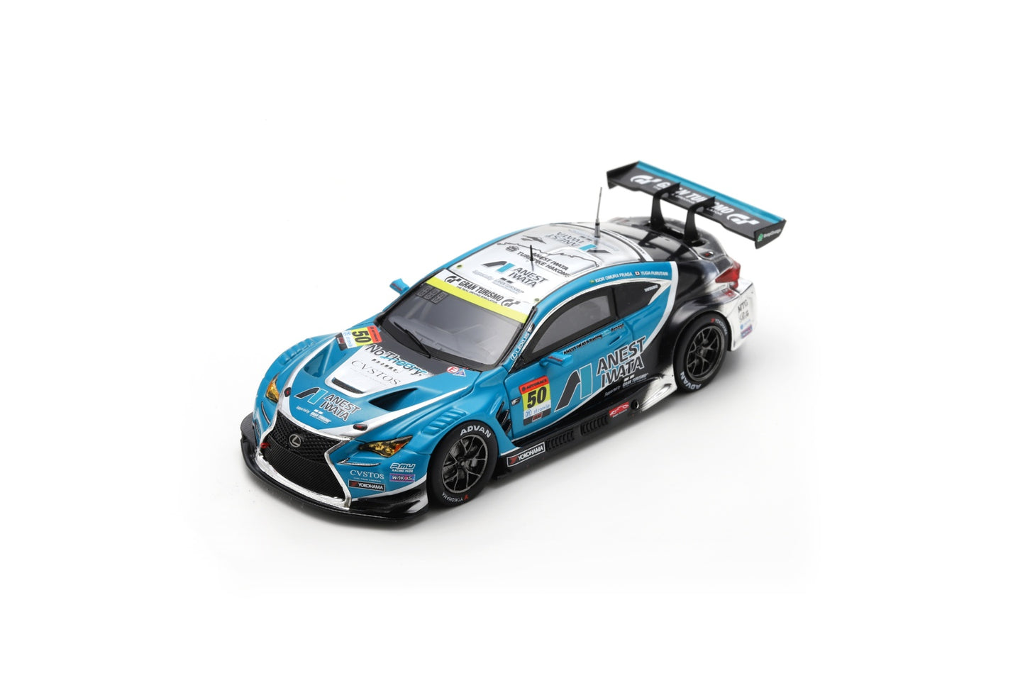 Spark SGT175 1/43 ANEST IWATA Racing RC F GT3 No.50 ANEST IWATA Racing with ArnageGT300 SUPER GT 2024 I. Omura Fraga - Y. Furutani