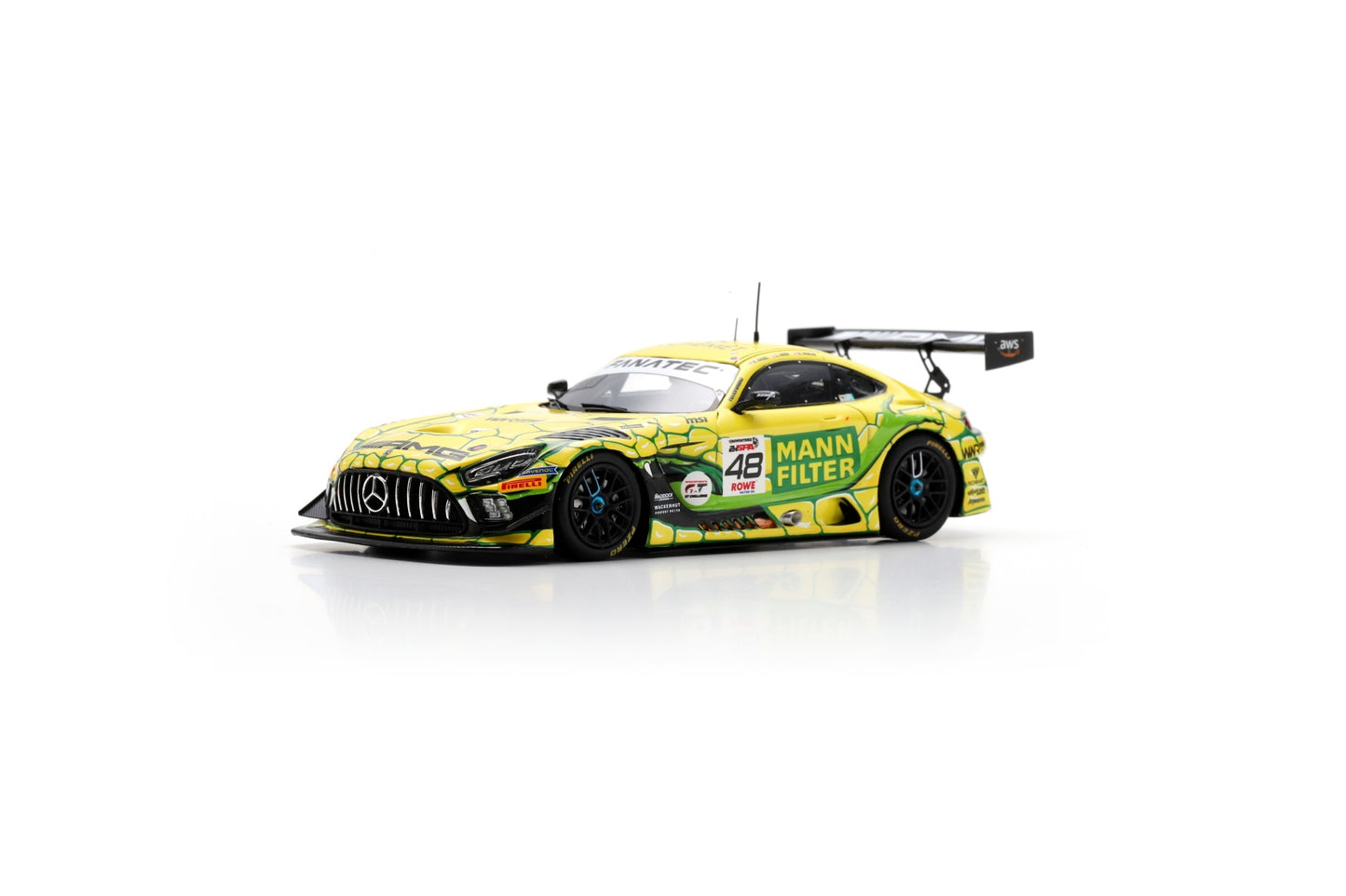 Spark SB825 1/43 Mercedes-AMG GT3 EVO No.48 Mercedes-AMG Team MANN-FILTER 24H Spa 2024 M. Engel – D. Morad – L. Auer