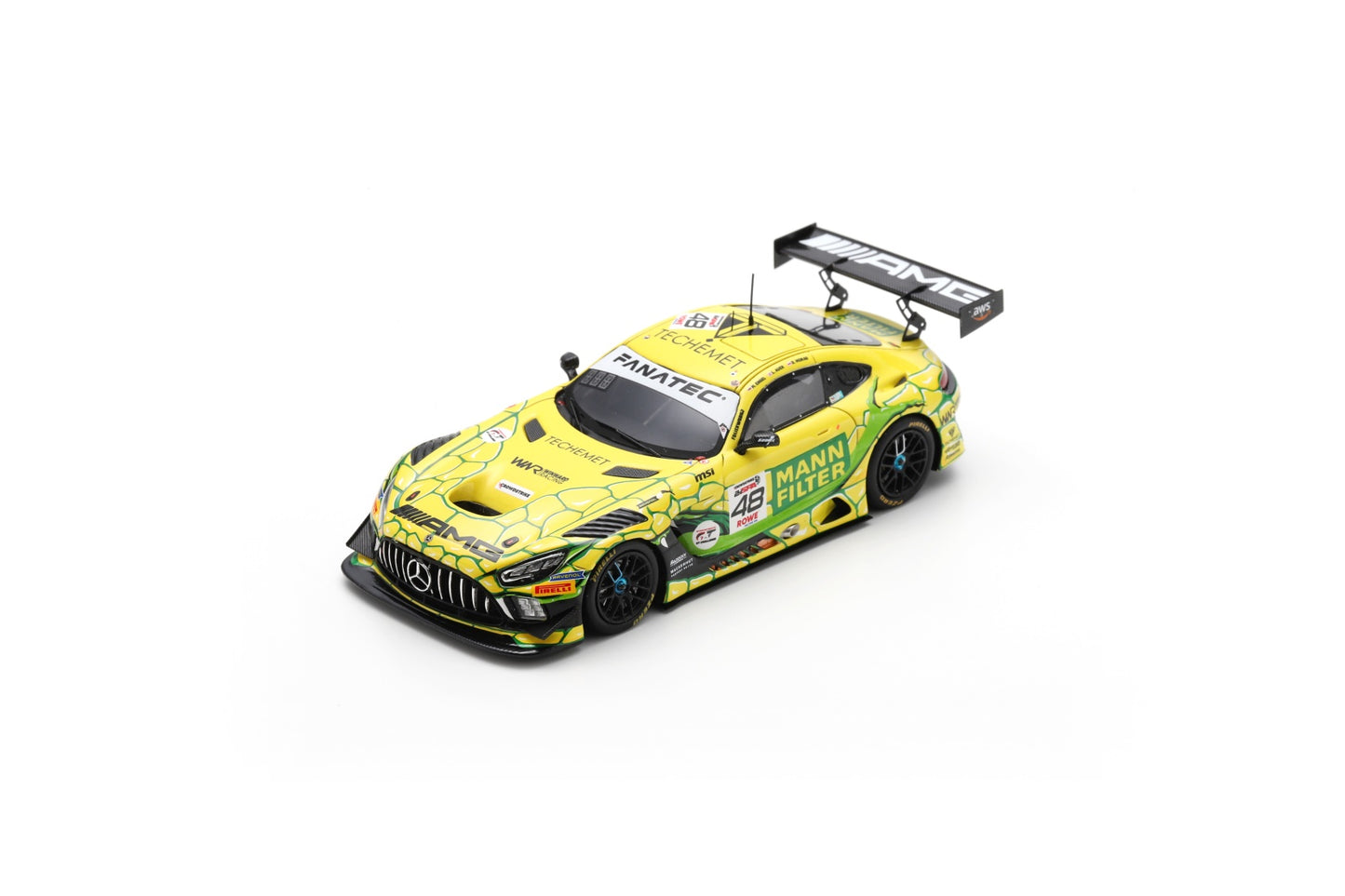 Spark SB825 1/43 Mercedes-AMG GT3 EVO No.48 Mercedes-AMG Team MANN-FILTER 24H Spa 2024 M. Engel – D. Morad – L. Auer
