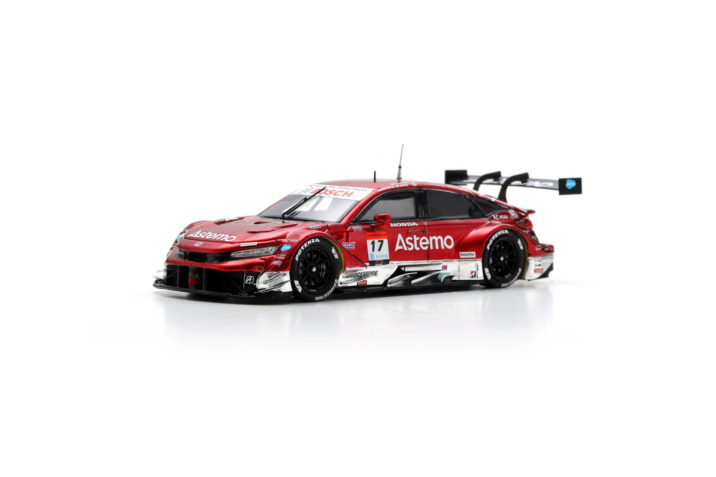 Spark SGT155 1/43 Astemo CIVIC TYPE R-GT No.17 Astemo REAL RACING GT500 SUPER GT 2024 K. Tsukakoshi - K. Ohta