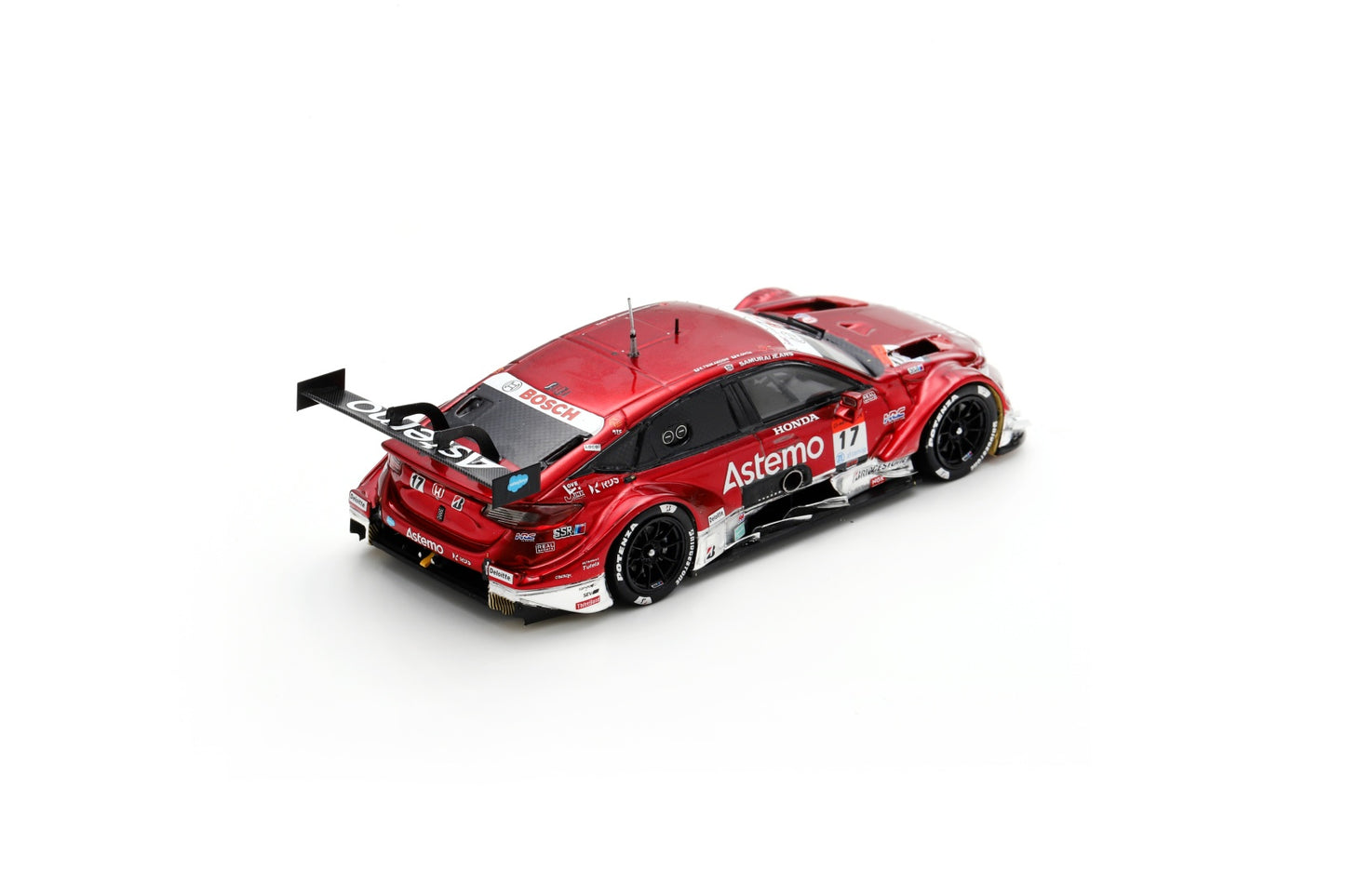 Spark SGT155 1/43 Astemo CIVIC TYPE R-GT No.17 Astemo REAL RACING GT500 SUPER GT 2024 K. Tsukakoshi - K. Ohta