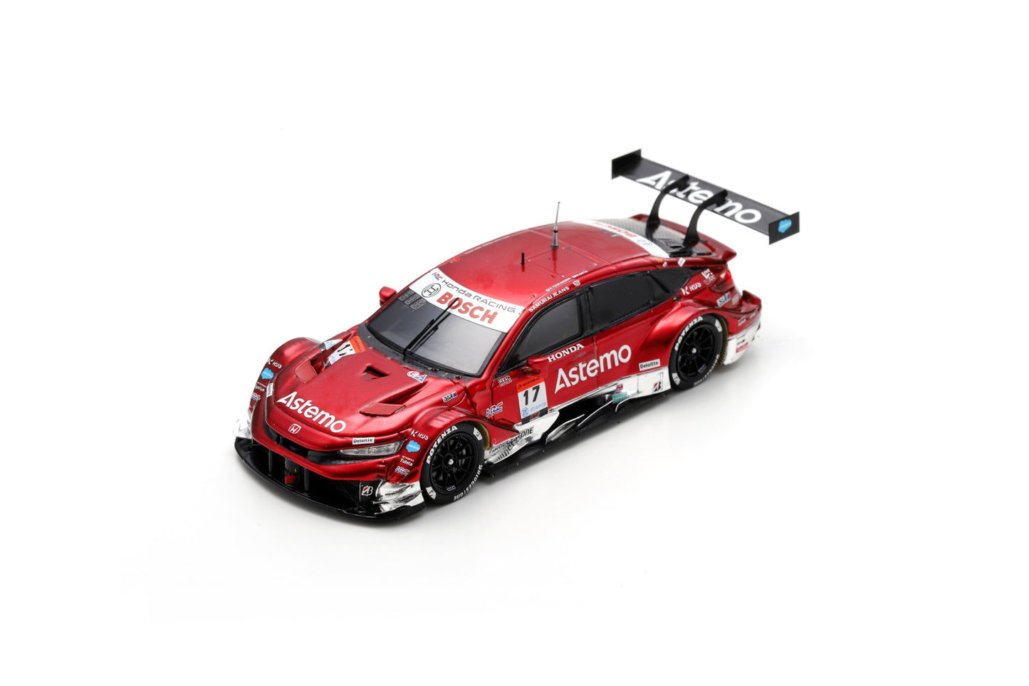 Spark SGT155 1/43 Astemo CIVIC TYPE R-GT No.17 Astemo REAL RACING GT500 SUPER GT 2024 K. Tsukakoshi - K. Ohta