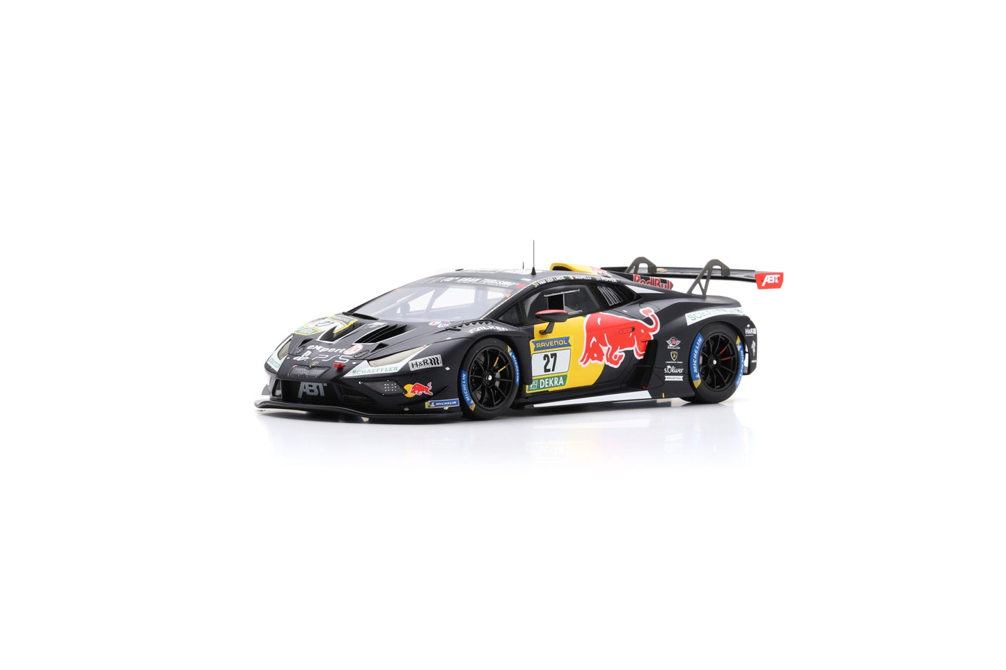 Spark 18SG068 1/18 Lamborghini Huracán GT3 EVO2 No.27 RED BULL TEAM ABT 5th 24H Nürburgring 2024 K. Van der Linde - M. Mapelli - J. Pepper