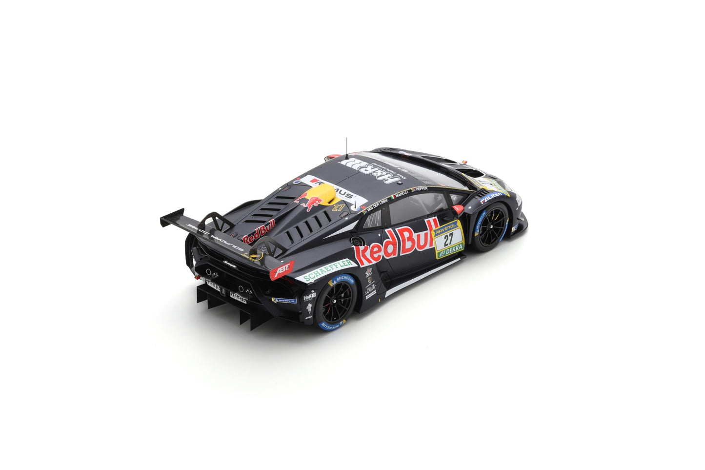 Spark 18SG068 1/18 Lamborghini Huracán GT3 EVO2 No.27 RED BULL TEAM ABT 5th 24H Nürburgring 2024 K. Van der Linde - M. Mapelli - J. Pepper