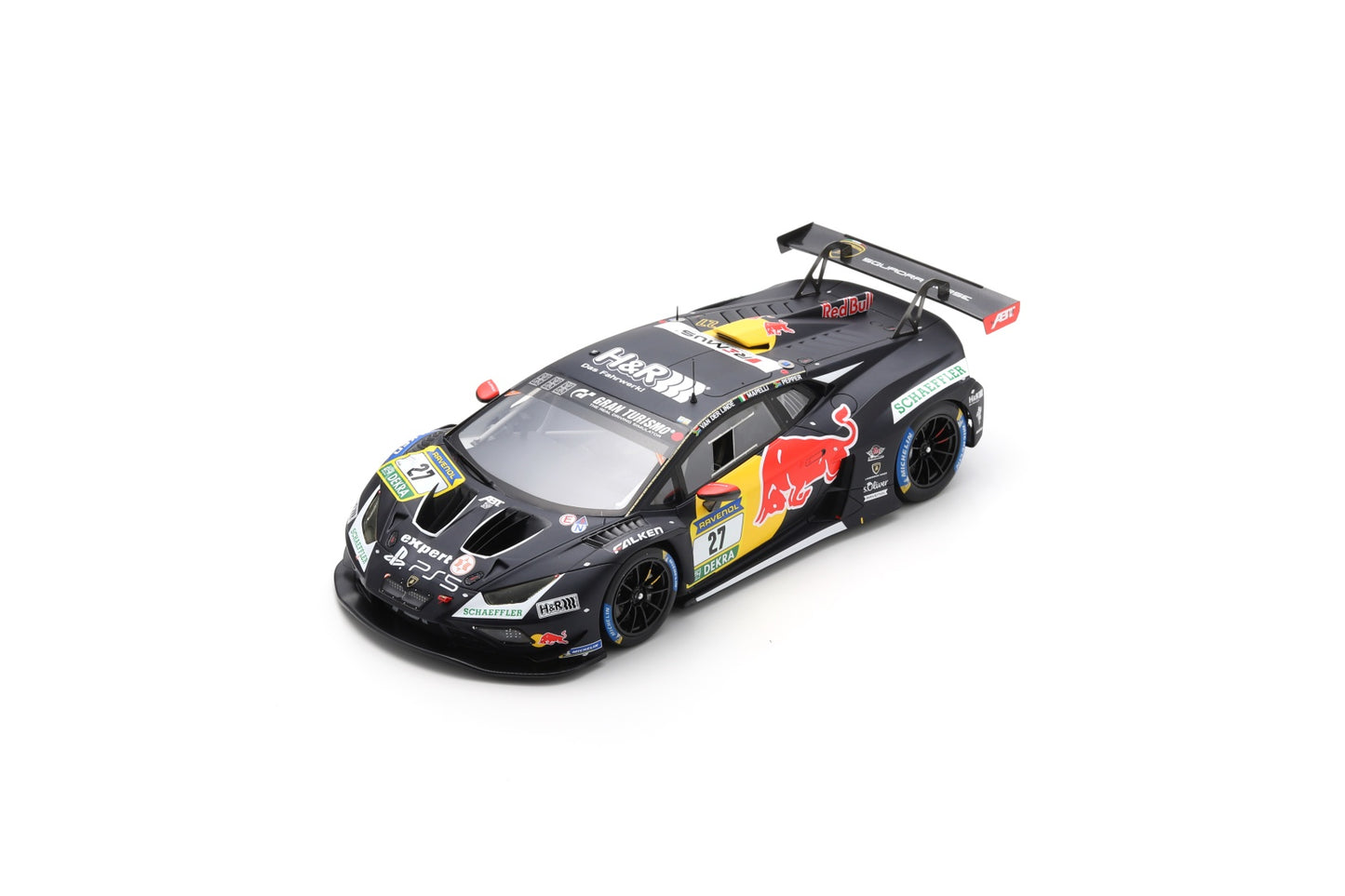 Spark 18SG068 1/18 Lamborghini Huracán GT3 EVO2 No.27 RED BULL TEAM ABT 5th 24H Nürburgring 2024 K. Van der Linde - M. Mapelli - J. Pepper
