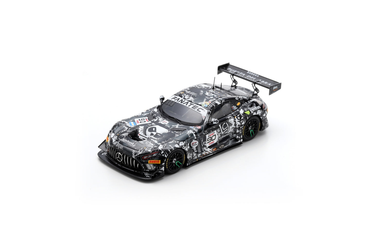 Spark SB806 1/43 Mercedes-AMG GT3 EVO No.90 Madpanda Motorsport 24H Spa 2024 E. Perez Companc – A. Valente – P. Assenheimer – K. Basz