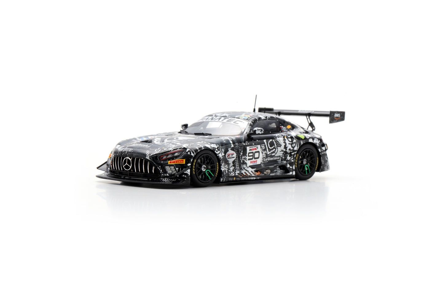 Spark SB806 1/43 Mercedes-AMG GT3 EVO No.90 Madpanda Motorsport 24H Spa 2024 E. Perez Companc – A. Valente – P. Assenheimer – K. Basz