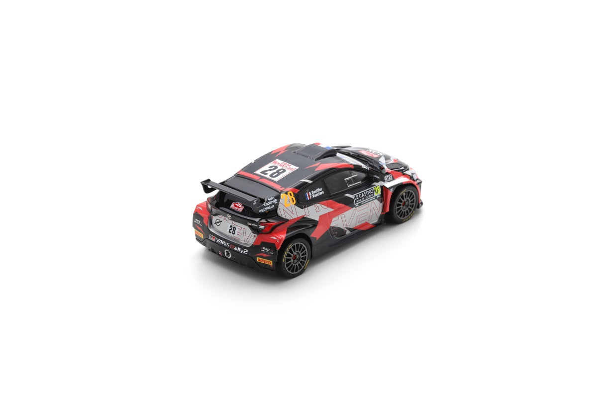 Spark S6863 1/43 TOYOTA GR Yaris Rally 2 No.28 Erace WRT Rally Monte Carlo 2024 B. Bouffier - F. Vauclare