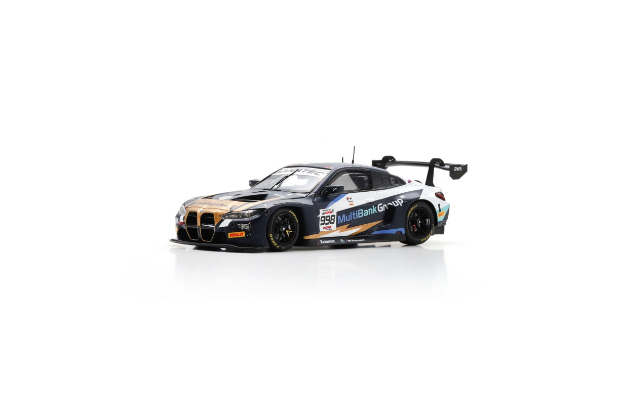 Spark SB783 1/43 BMW M4 GT3 No.998 Rowe Racing 6th 24H Spa 2024 A. Farfus – D. Harper – M. Hesse