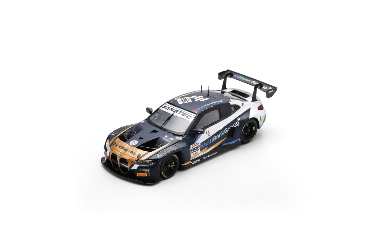 Spark SB783 1/43 BMW M4 GT3 No.998 Rowe Racing 6th 24H Spa 2024 A. Farfus – D. Harper – M. Hesse