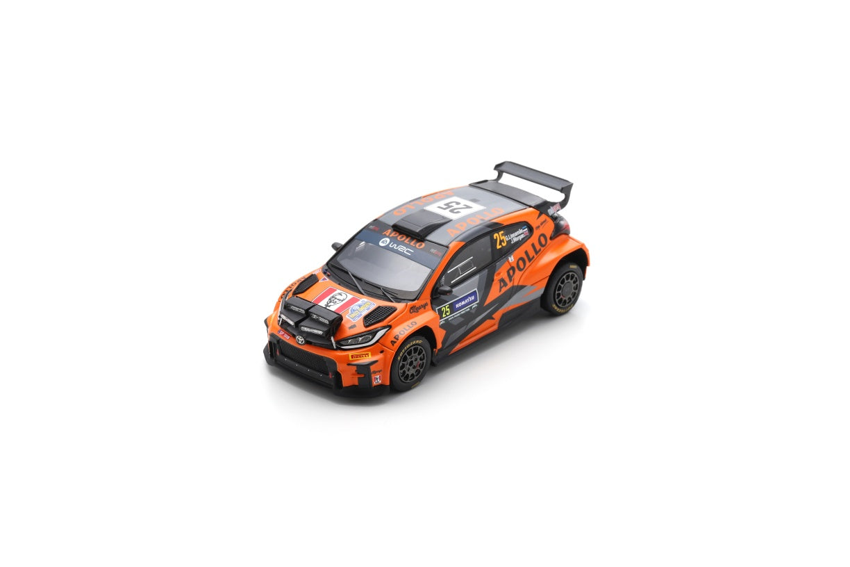 Spark S6871 1/43 TOYOTA GR Yaris Rally 2 No.25 Red Grey Team 3rd RC2 Rally Sweden 2024 G. Linnamae - J. Morgan