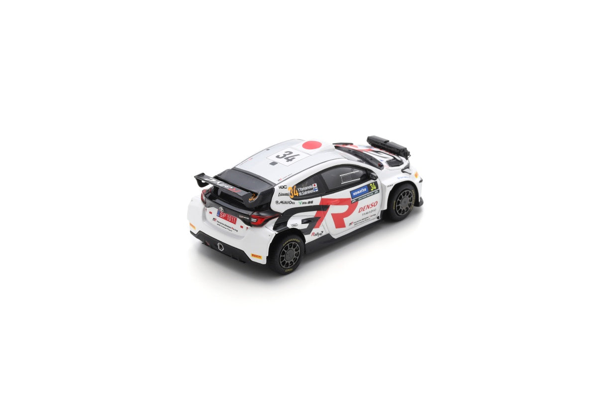 Spark S6868 1/43 TOYOTA GR Yaris Rally 2 No.34 TOYOTA GAZOO Racing RC2 Rally Sweden 2024 Y. Yamamoto - M. Salminen