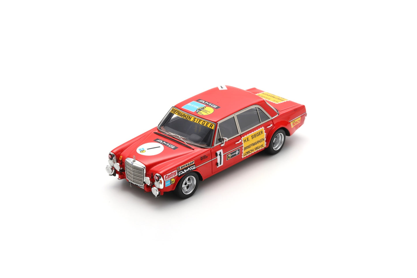 Spark SG940 1/43 Mercedes-Benz 300 SEL 6.8 AMG No.1 24H Nürburgring 1972 H. Heyer – T. Betzler