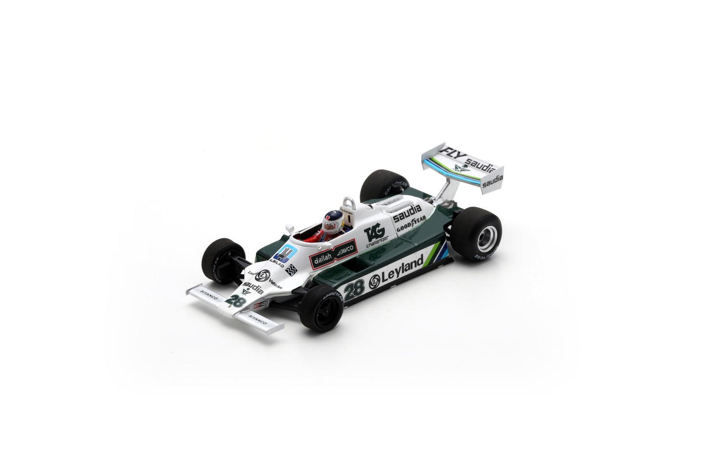 Spark S6993 1/43 Williams FW07B No.28 Winner Monaco GP 1980 Carlos Reutemann