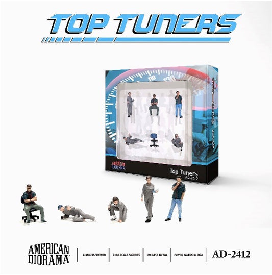 American Diorama AD-2412 1/64 フィギュア トップチューナーズ 6個セット