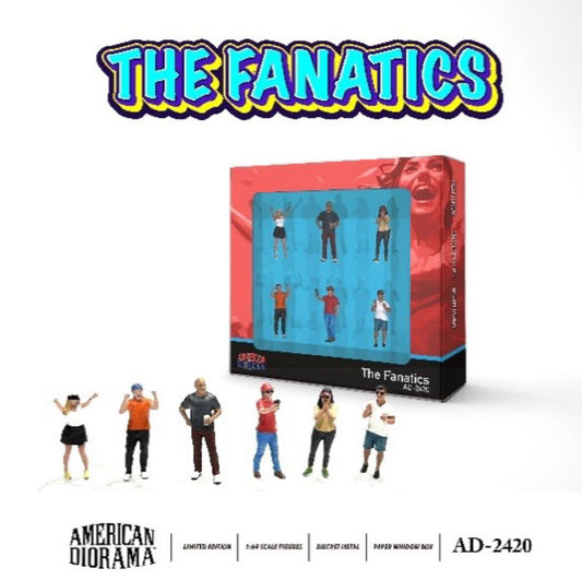 American Diorama AD-2420 1/64 フィギュア ファナティクス 6個セット