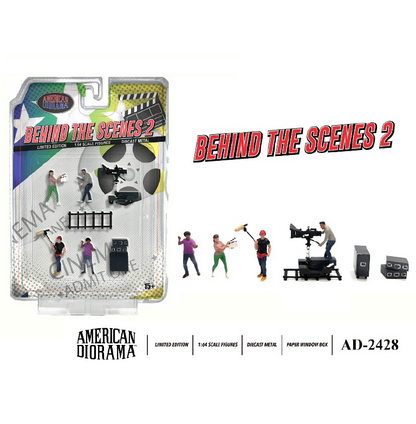 American Diorama AD-2428 1/64 フィギュア 舞台裏2 9個セット