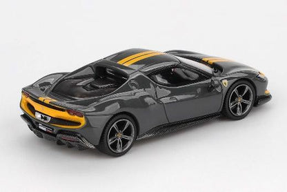 【2026年1月以降発売予定】 BBR BBRFER64007 1/64 フェラーリ 296 GTB Assetto Fiorano Grigio Scuro（グレー/イエロー）