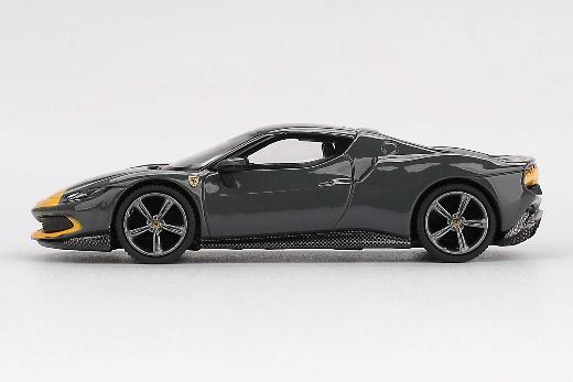 【2026年1月以降発売予定】 BBR BBRFER64007 1/64 フェラーリ 296 GTB Assetto Fiorano Grigio Scuro（グレー/イエロー）