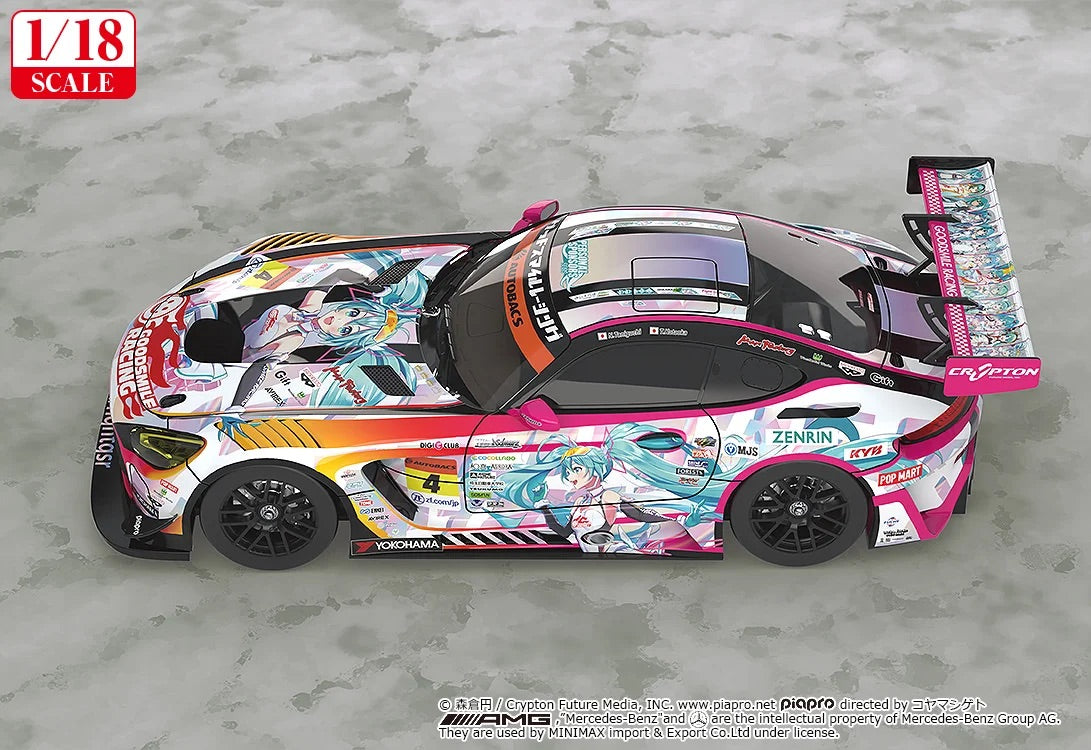 【2027年5月発売予定】 1/18 グッドスマイル 初音ミク AMG 2021 SUPER GT参戦100戦記念 Ver.