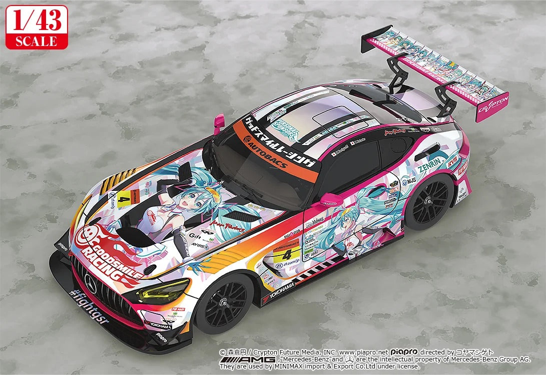 【2027年5月発売予定】 1/43 グッドスマイル 初音ミク AMG 2021 SUPER GT参戦100戦記念Ver.