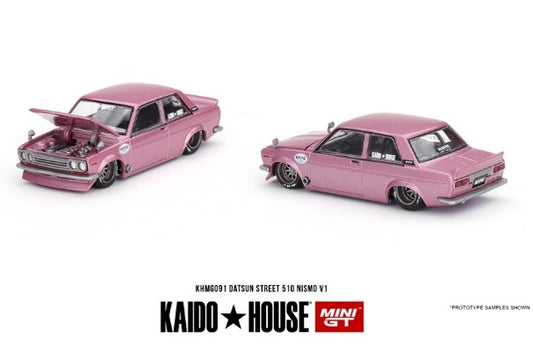 【2023年11月以降発売予定】 MINI GT KHMG091 1/64 ダットサン KAIDO 510 KAIDO GT V1(左ハンドル)