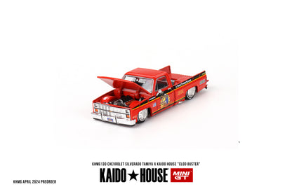 MINI GT KHMG130 1/64 シボレー シルバラード TAMIYA x KAIDO HOUSE  "クラッドバスター"(左ハンドル)