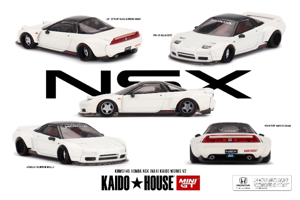 【2025年1月以降発売予定】 MINI GT KHMG148 1/64 ホンダ NSX (NA1) KAIDO WORKS V2(左ハンドル)