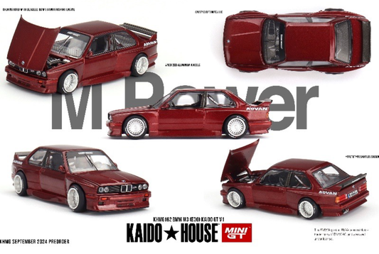 【2024年12月以降発売予定】 MINI GT KHMG162 1/64 BMW M3 (E30) Kaido GT V1(左ハンドル)