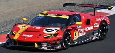 【2026年12月以降発売予定】 Looksmart LS43SGT26006 1/43 UNI-ROBO BLUEGRASS FERRARI VELOREX No.6 GT300 SUPER GT 2026 Y. Katayama - N. Krütten