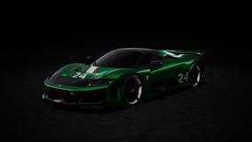 【2026年12月以降発売予定】 Looksmart LS1213D 1/12 Ferrari F80 2024 - Green Jewel with Livery