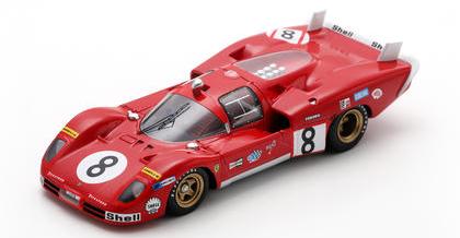 【2027年3月発売予定】 LookSmart LSLM177 1/43 Ferrari 512 S No.8 Le Mans 24H 1970 A. Merzario - C. Regazzoni