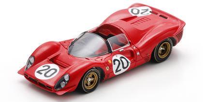 【2027年3月発売予定】 LookSmart LSLM155 1/43 Ferrari 330 P3/4 No.20 Le Mans 24H 1967 Chris Amon - Nino Vaccarella