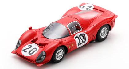 【2027年3月発売予定】 LookSmart LS18LM038 1/18 Ferrari 330 P3 No.20 Le Mans 24H 1966 M. Parkes - L. Scarfiotti