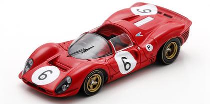 【2027年3月発売予定】 LookSmart LSRC164 1/43 Ferrari 330 P4 No.6 2nd BOAC 500 1967 C. Amon - J. Stewart