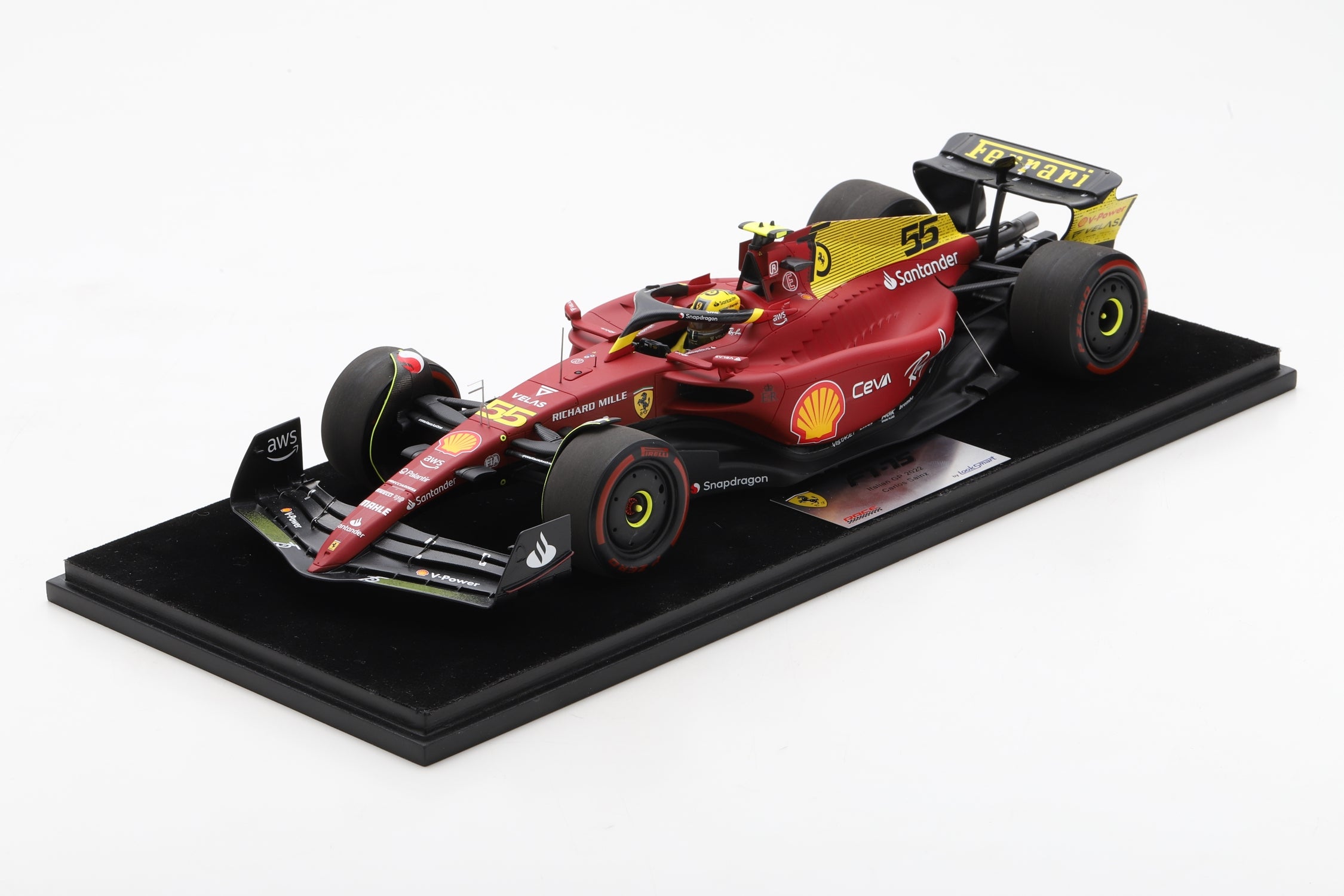 Looksmart LS18F1046 1/18 Ferrari F1-75 No.55 Italian GP 2022