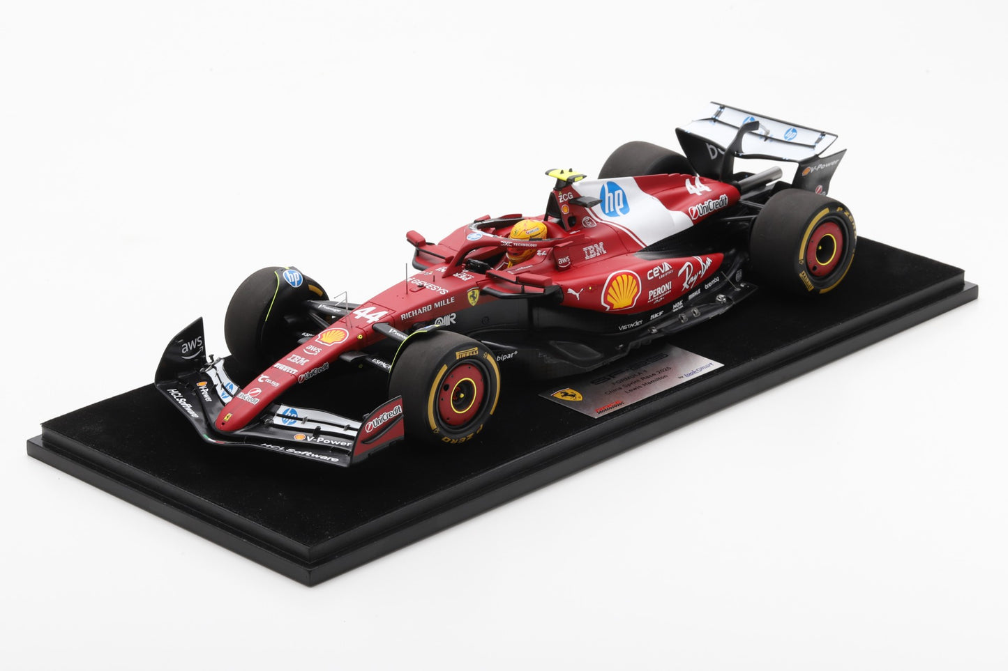 【2025年11月発売予定】 Looksmart LS18F1074 1/18 Ferrari SF-25 China Sprint Race 2025 Lewis Hamilton