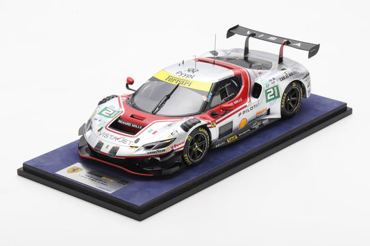【2026年4月以降発売予定】 Looksmart LS18LM056 1/18 Ferrari 296 LMGT3 No.21 VISTA AF CORSE 2nd LMGT3 class Le Mans 24H 2025 F. Heriau - S. Mann - A. Rovera
