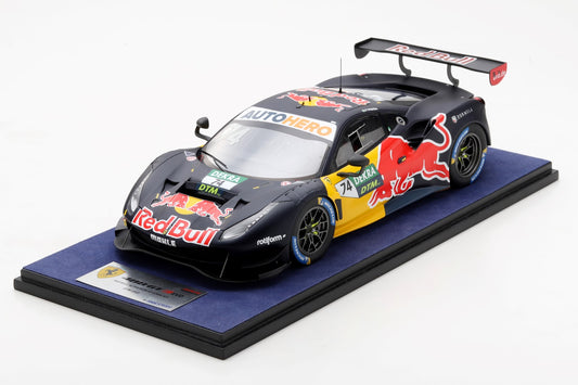 【2024年10月発売予定】 LookSmart LS18RC020 1/18 Ferrari 488 GT3 EVO No.74 RED BULL ALPHATAURI AF CORSE - DTM 2022Felipe Fraga